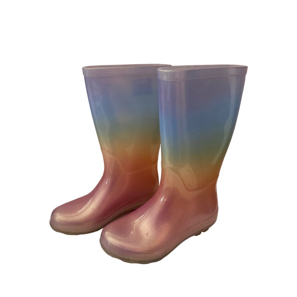 Cat & Jack CeCe rainbow rainboots size 13 - Picture 4 of 10
